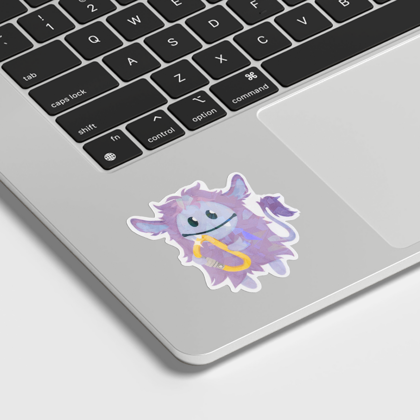 Zura Carabiner Die-Cut Holographic Sticker