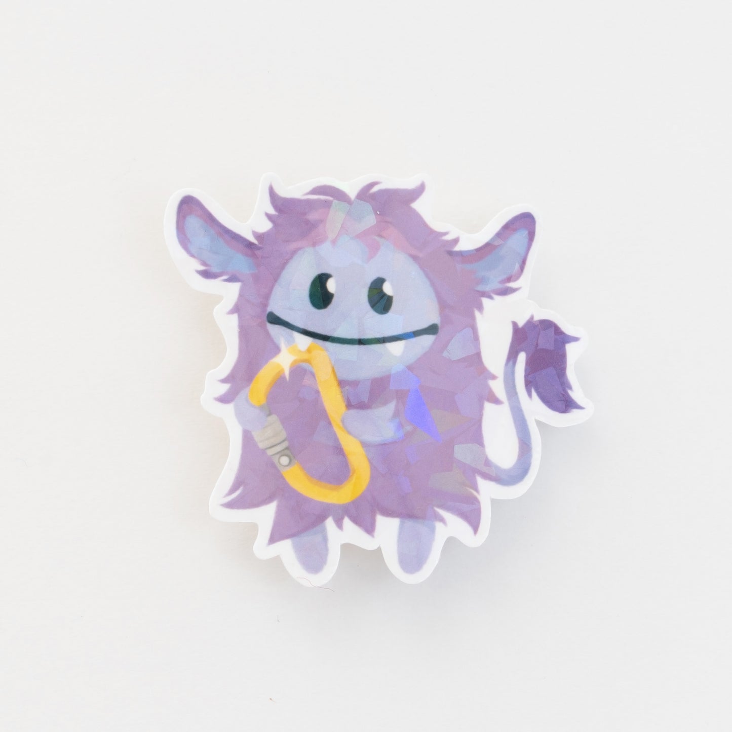 Zura Carabiner Die-Cut Holographic Sticker