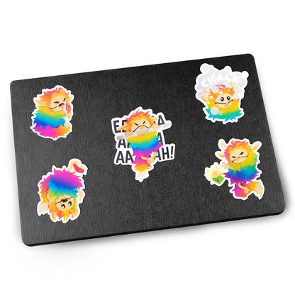 Moochi Heel Hook Die-Cut Reflective Sticker