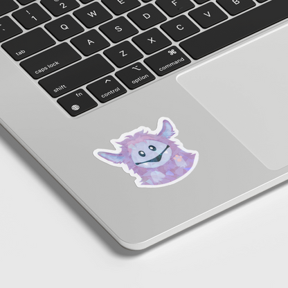 Zura Waves Hi Die-Cut Holographic Sticker
