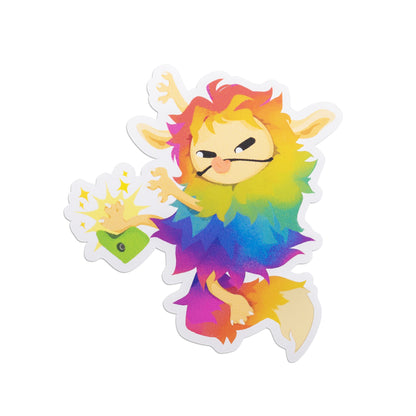 Moochi Heel Hook Die-Cut Reflective Sticker