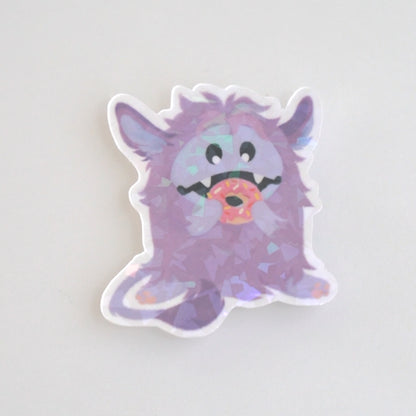 Zura Doughnut Die-Cut Holographic Sticker