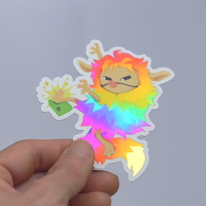 Moochi Heel Hook Die-Cut Reflective Sticker