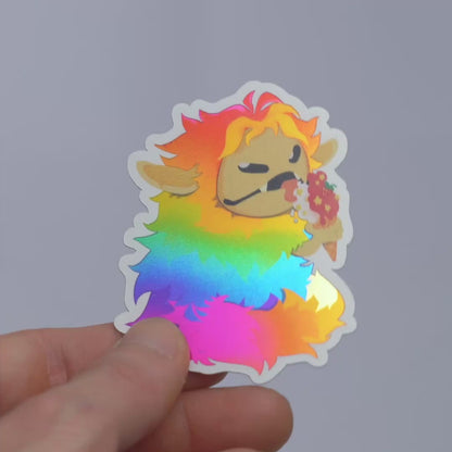 Moochi Ice Cream Die-Cut Reflective Sticker