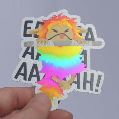 Moochi Pull-Up Die-Cut Reflective Sticker