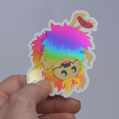 Moochi Bat Hang Die-Cut Reflective Sticker