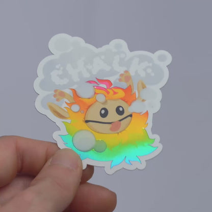 Moochi Chalk Die-Cut Reflective Sticker